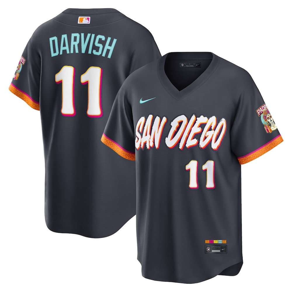 Men's San Diego Padres #11 Yu Darvish Nike Obsidian 2026 City Connect Stadium Jersey