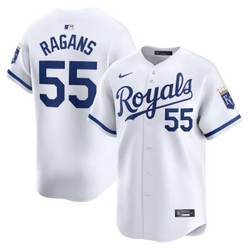Men's Kansas City Royals #55 Cole Ragans Nike White Home Limited Player Jersey Men's Kansas City Royals #55 Cole Ragans Nike White Home Limited Player Jersey