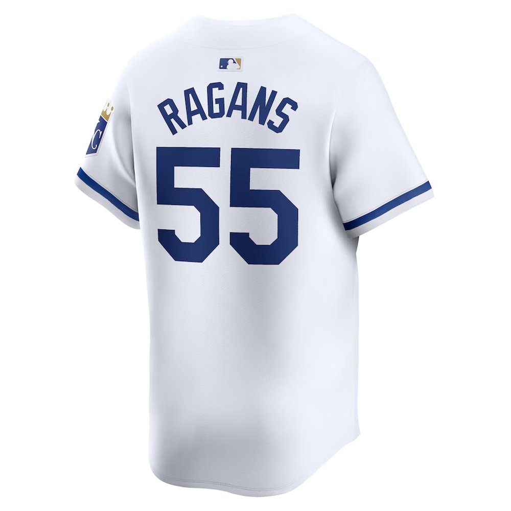 Men's Kansas City Royals #55 Cole Ragans Nike White Home Limited Player Jersey