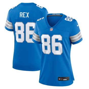 Women's Detroit Lions Isaac Rex Blue Game Jersey Women's Detroit Lions Isaac Rex Blue Game Jersey