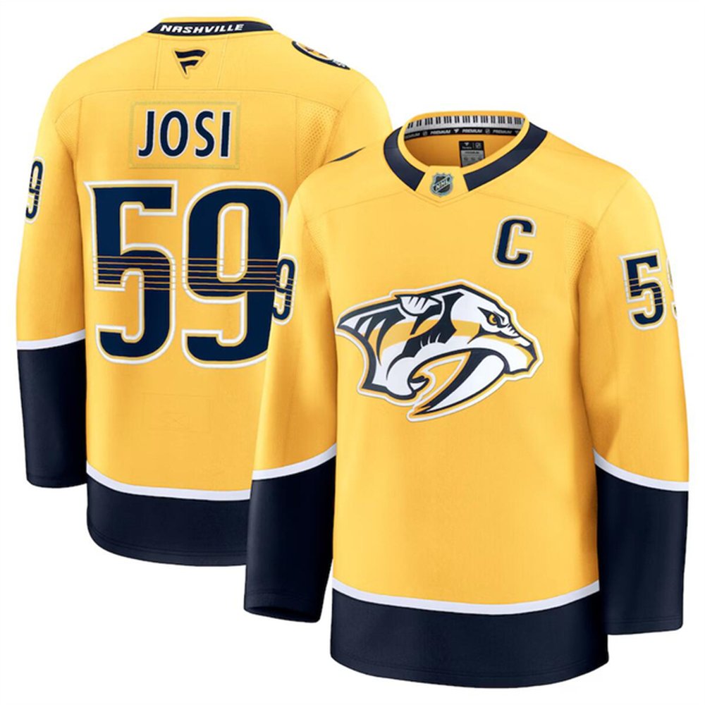 Youth Nashville Predators #59 Roman Josi Gold 2024-25 Home Stitched Hockey Jersey Youth Nashville Predators #59 Roman Josi Gold 2024-25 Home Stitched Hockey Jersey