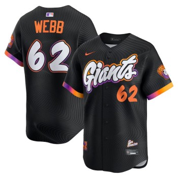 Youth San Francisco Giants #62 Logan Webb Nike Anthracite 2025 City Connect Limited Jersey