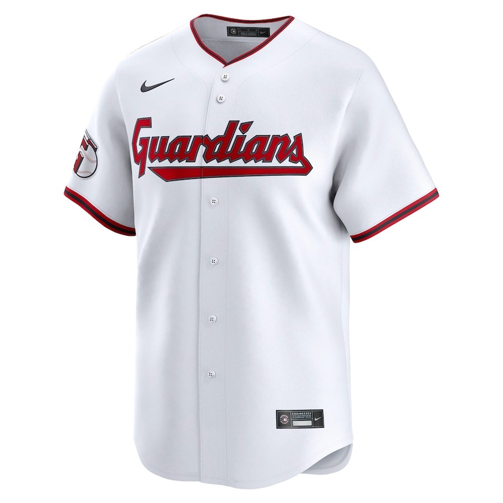 Men's Cleveland Guardians #11 Jose Ramirez Nike White Home Limited Jersey