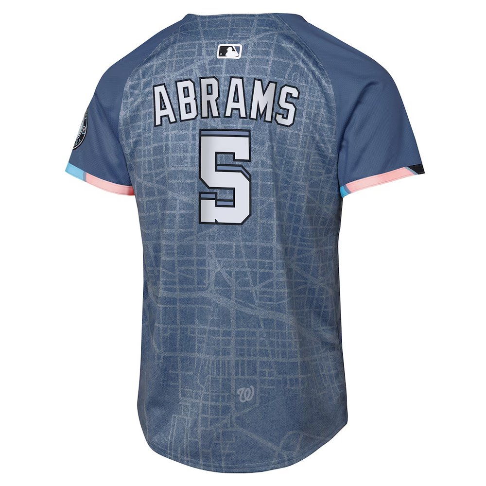 Youth Washington Nationals #5 CJ Abrams Nike Blue City Connect 2025 Limited Jersey Youth Washington Nationals #5 CJ Abrams Nike Blue City Connect 2025 Limited Jersey