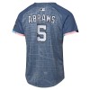 Youth Washington Nationals #5 CJ Abrams Nike Blue City Connect 2025 Limited Jersey