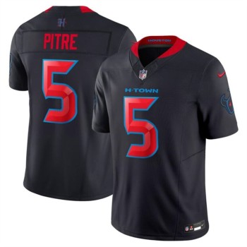 Men's Houston Texans #5 Jalen Pitre Navy 2024 2nd Alternate F.U.S.E Vapor Stitched jersey Men's Houston Texans #5 Jalen Pitre Navy 2024 2nd Alternate F.U.S.E Vapor Stitched jersey