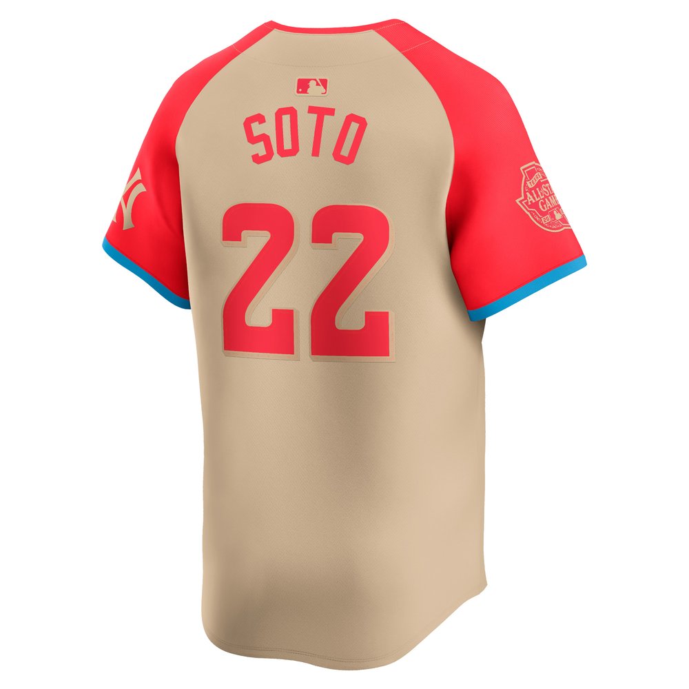 Men's American League #22 Juan Soto Cream 2024 MLB All-Star Game Limited Player Jersey Men's American League #22 Juan Soto Cream 2024 MLB All-Star Game Limited Player Jersey