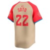 Men's American League #22 Juan Soto Cream 2024 MLB All-Star Game Limited Player Jersey