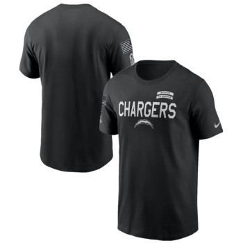 Men's Los Angeles Chargers Black 2026 Salute to Service Sideline Dri-FIT T-Shirt