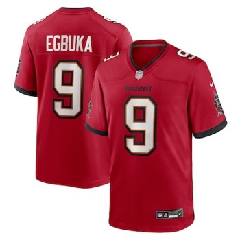 Men's Tampa Bay Buccaneers #9 Emeka Egbuka Nike Red 2025 NFL Draft First Round Pick Game Jersey Men's Tampa Bay Buccaneers #9 Emeka Egbuka Nike Red 2025 NFL Draft First Round Pick Game Jersey