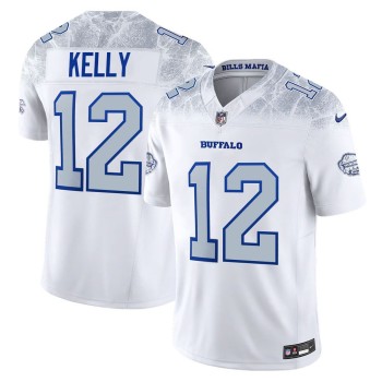 Youth Buffalo Bills #12 Jim Kelly White Rivalries Collection F.U.S.E. Vapor Limited Stitched Jersey Youth Buffalo Bills #12 Jim Kelly White Rivalries Collection F.U.S.E. Vapor Limited Stitched Jersey
