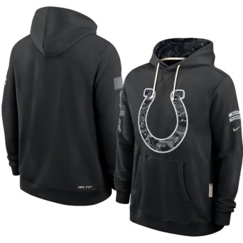 Men's Indianapolis Colts Nike Black 2026 Salute to Service Sideline Dri-FIT Pullover Hoodie Men's Indianapolis Colts Nike Black 2026 Salute to Service Sideline Dri-FIT Pullover Hoodie