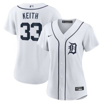 Women's Detroit Tigers #33 Colt Keith Nike White Home Replica Jersey