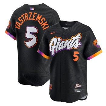 Youth San Francisco Giants #5 Mike Yastrzemski Nike Anthracite 2025 City Connect Limited Jersey