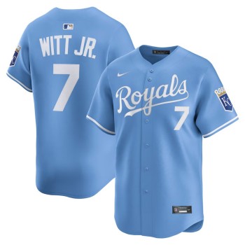 Men's Kansas City Royals #7 Bobby Witt Jr. Nike Light Blue Alternate Limited Player Jersey Men's Kansas City Royals #7 Bobby Witt Jr. Nike Light Blue Alternate Limited Player Jersey