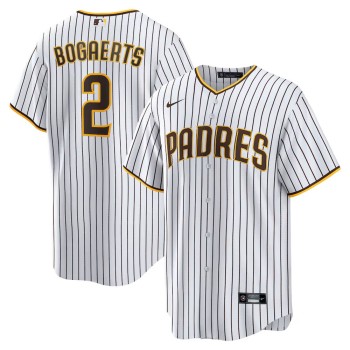 Men's San Diego Padres #2 Xander Bogaerts Nike White/Brown Home Official Replica Player Jersey Men's San Diego Padres #2 Xander Bogaerts Nike White/Brown Home Official Replica Player Jersey