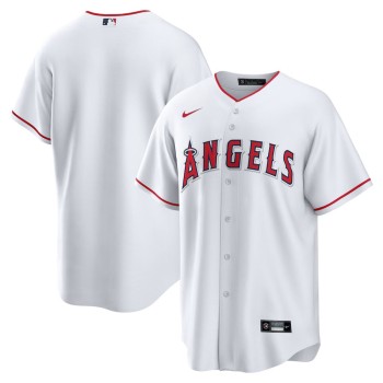 Men's Los Angeles Angels Nike White Home Replica Team Jersey Men's Los Angeles Angels Nike White Home Replica Team Jersey