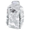 Men's Baltimore Ravens Arctic Camo 2024 Salute to Service Club Fleece Pullover Hoodie