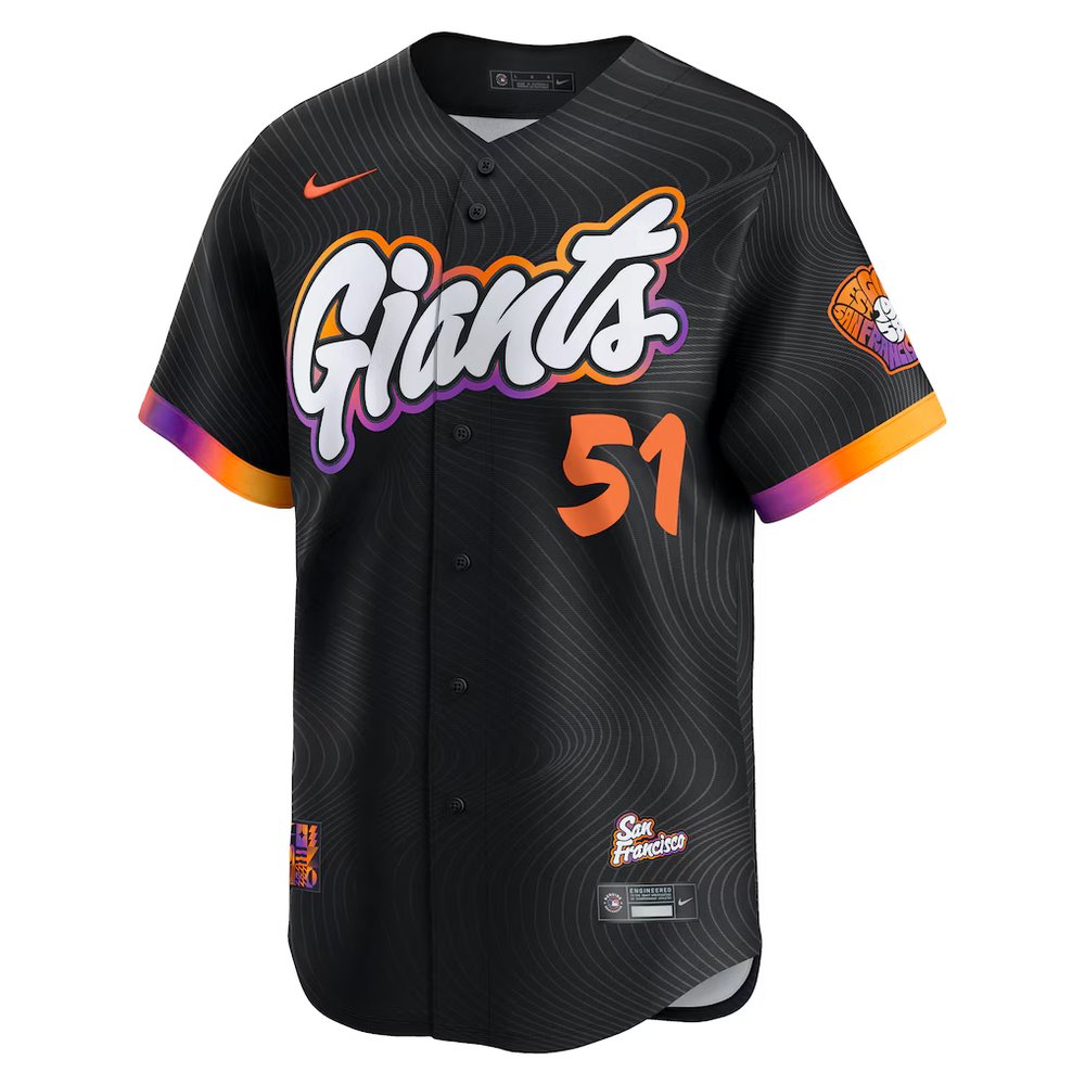 Youth San Francisco Giants #51 Jung Hoo Lee Nike Black 2025 City Connect Limited Jersey