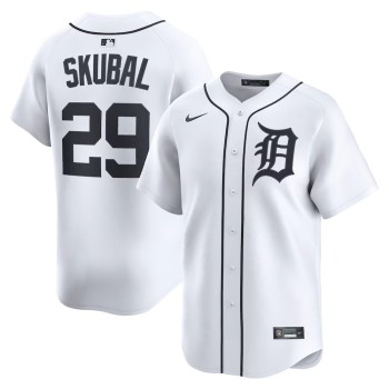 Men's Detroit Tigers #29 Tarik Skubal Nike White Home Limited Player Jersey