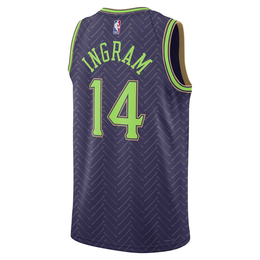 Unisex New Orleans Pelicans Brandon Ingram Purple 2024/25 Swingman Player Jersey - City Edition