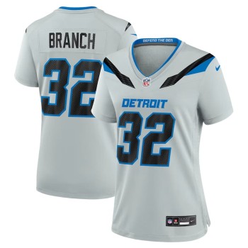 Women's Detroit Lions #32 Brian Branch Grey 2026 Rivalries Collection Game Jersey