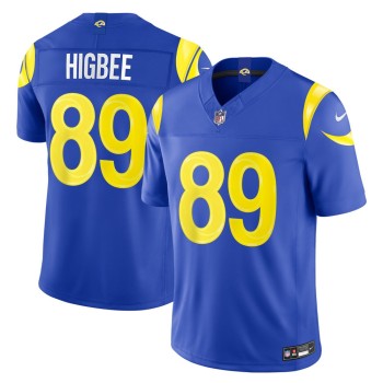 Men's Los Angeles Rams #89 Tyler Higbee Royal Vapor F.U.S.E. Sewn Down Limited Jersey
