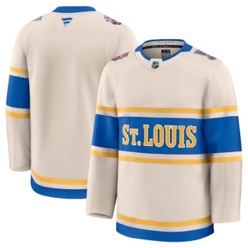 Men's St. Louis Blues Blank Cream 2024-25 Winter Classic Stitched Hockey Premium Jersey Men's St. Louis Blues Blank Cream 2024-25 Winter Classic Stitched Hockey Premium Jersey