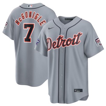 Men's Detroit Tigers #7 Kevin McGonigle Nike Gray 2026 All-Star Game Replica Jersey