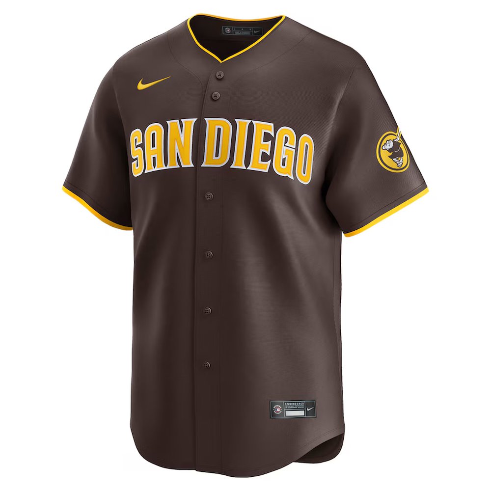 Men's San Diego Padres #13 Manny Machado Nike Brown Alternate Limited Player Jersey
