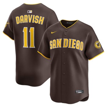 Men's San Diego Padres #11 Yu Darvish Nike Brown Road Limited Player Jersey Men's San Diego Padres #11 Yu Darvish Nike Brown Road Limited Player Jersey