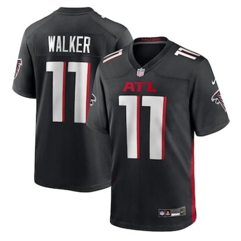 Men's Atlanta Falcons #11 Jalon Walker Nike Black 2025 NFL Draft First Round Pick Game Jersey Men's Atlanta Falcons #11 Jalon Walker Nike Black 2025 NFL Draft First Round Pick Game Jersey
