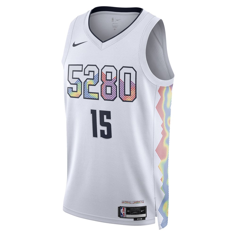 Unisex Denver Nuggets Nikola Jokic White 2024/25 Swingman Player Jersey - City Edition