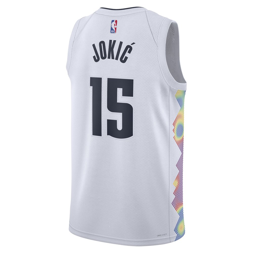Unisex Denver Nuggets Nikola Jokic White 2024/25 Swingman Player Jersey - City Edition