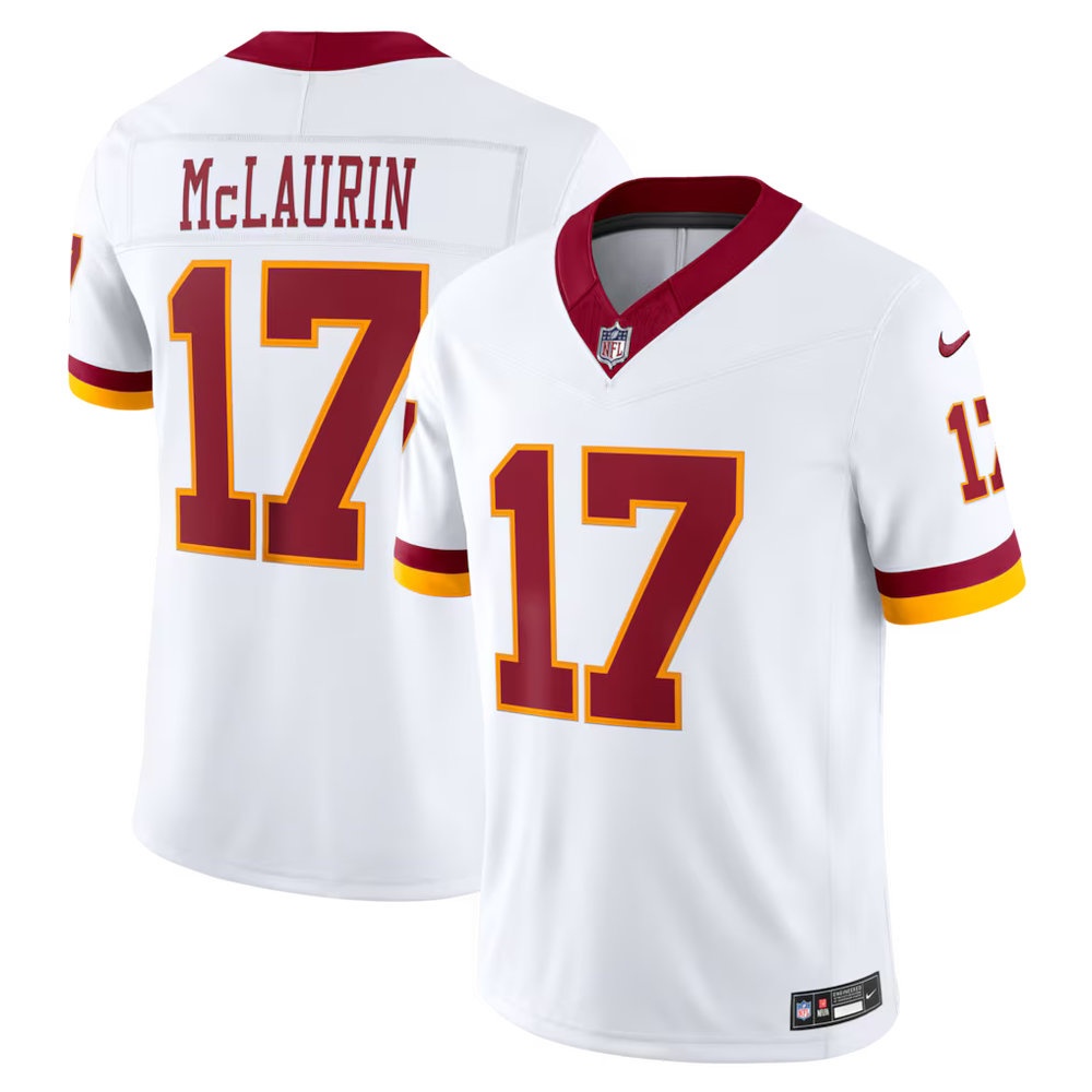 Men's Washington Commanders #17 Terry McLaurin White Super Bowl Era Vapor F.U.S.E. Sewn Down Limited Jersey