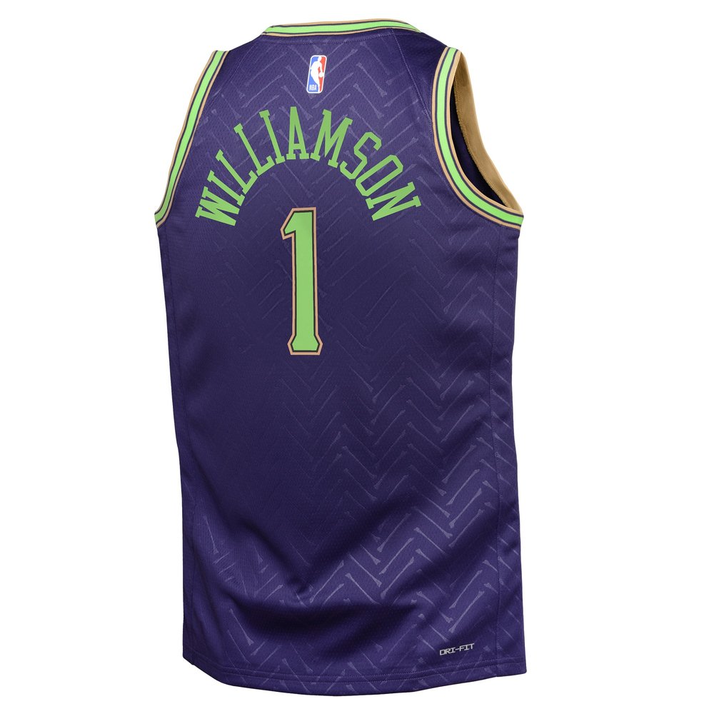 Youth New Orleans Pelicans Zion Williamson Purple 2024/25 Swingman Player Jersey - City Edition