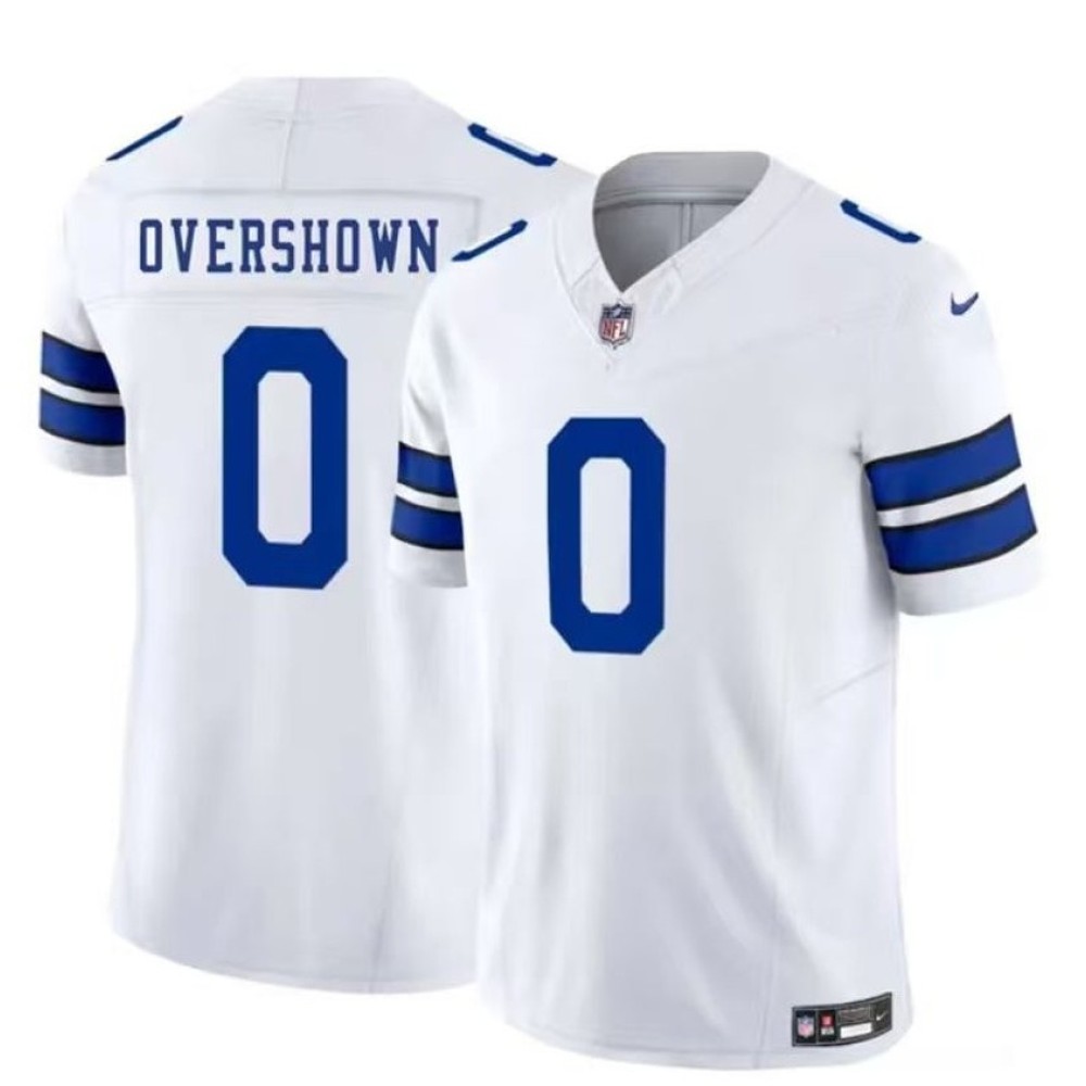 Men's Dallas Cowboys #0 DeMarvion Overshown White Vapor F.U.S.E. Limited Stitched Football Jersey