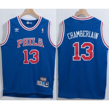 76ers #13 Wilt Chamberlain Blue Throwback Stitched NBA Jersey 76ers #13 Wilt Chamberlain Blue Throwback Stitched NBA Jersey