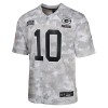 Youth Green Bay Packers #10 Jordan Love Arctic Camo 2024 Salute to Service Game Jersey
