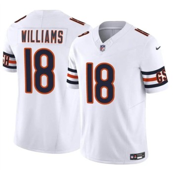 Youth Chicago Bears #18 Caleb Williams White 2024 Draft F.U.S.E Vapor Stitched Football Jersey Youth Chicago Bears #18 Caleb Williams White 2024 Draft F.U.S.E Vapor Stitched Football Jersey