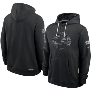 Men's Los Angeles Rams Nike Black 2026 Salute to Service Sideline Dri-FIT Pullover Hoodie