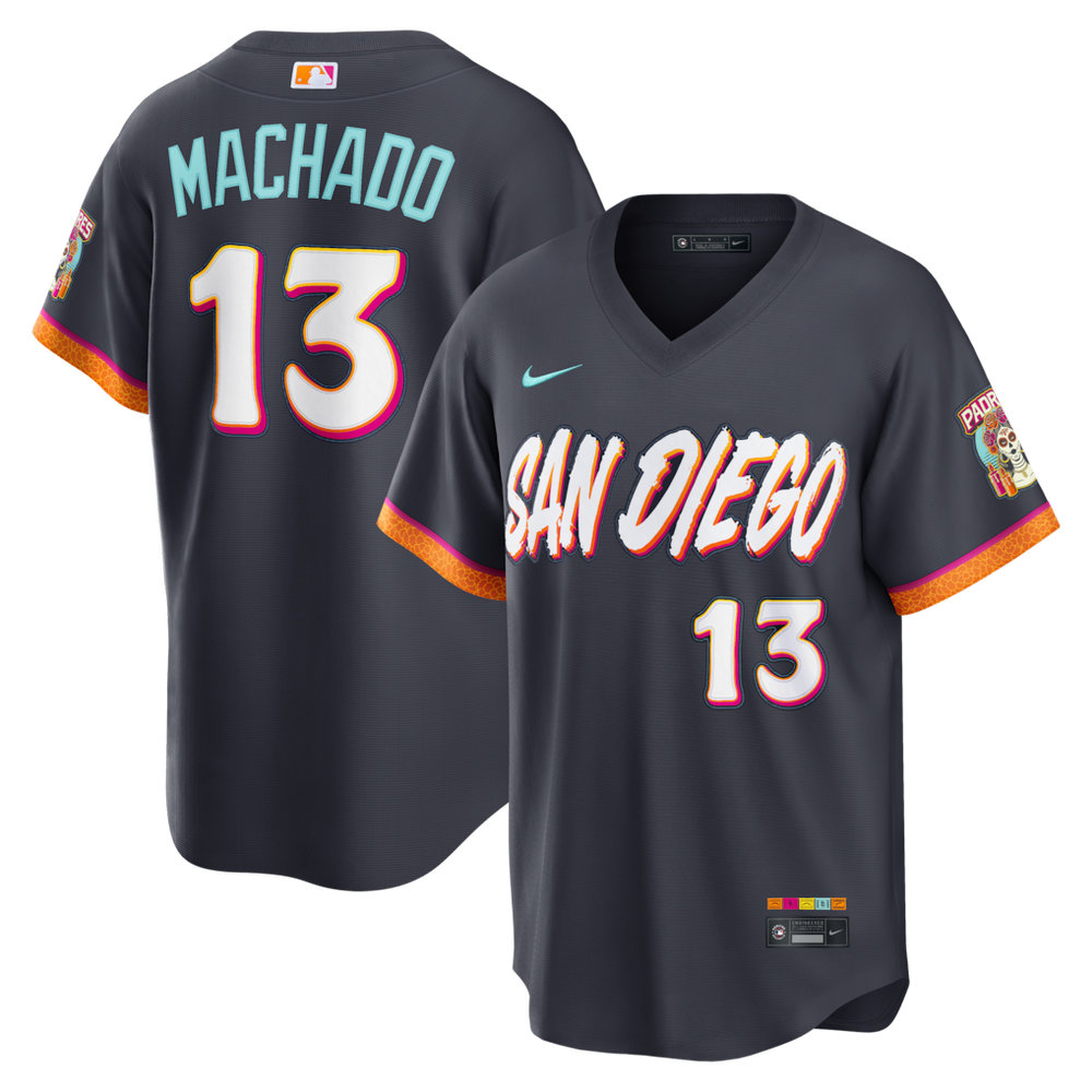 Youth San Diego Padres #13 Menny Machado Nike Obsidian 2026 City Connect Stadium Jersey