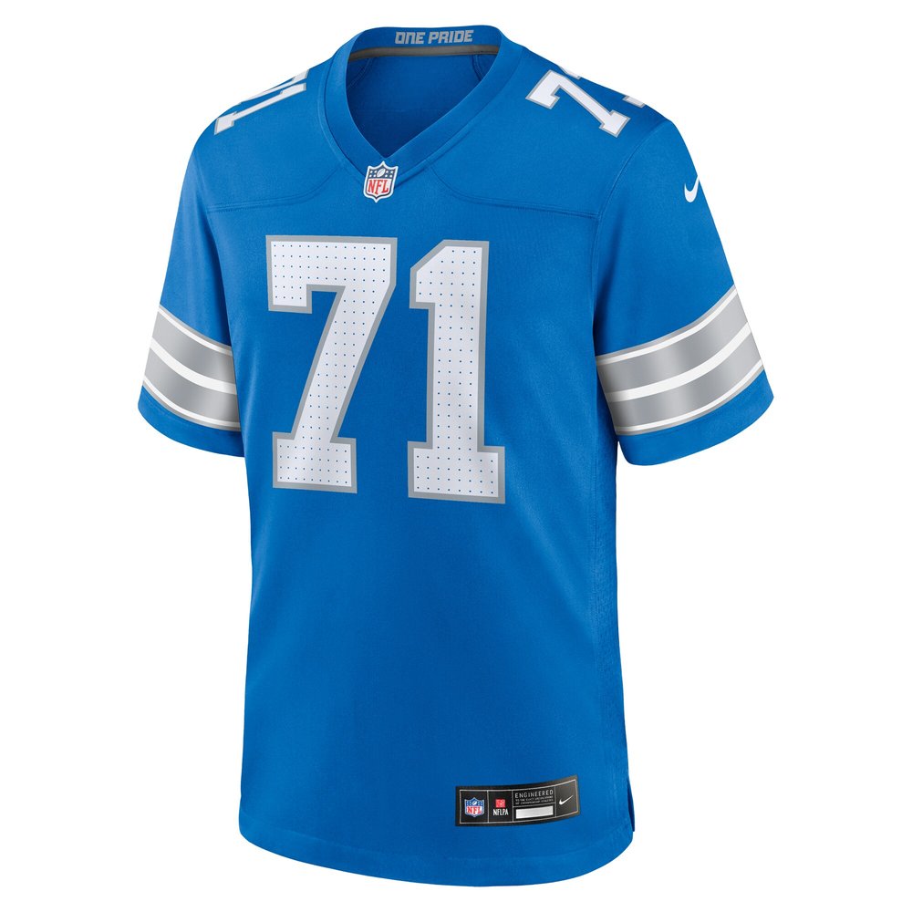 Men's Detroit Lions Kevin Zeitler  Blue Game Jersey