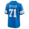 Men's Detroit Lions Kevin Zeitler  Blue Game Jersey