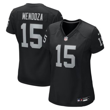 Women's Las Vegas Raiders #15 Fernando Mendoza Black Team Game Player Jersey