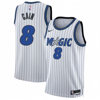 Men's Orlando Magic #8 Jamal Cain White 2026 Association Edition Jersey Men's Orlando Magic #8 Jamal Cain White 2026 Association Edition Jersey