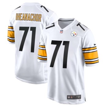 Men's Pittsburgh Steelers #71 Max Iheanachor White 2026 NFL Draft Game Jersey