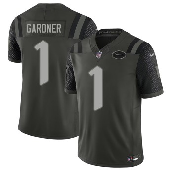 Men's New York Jets #1 Ahmad Sauce Gardner Black Rivalries Collection F.U.S.E. Vapor Limited Stitched Jersey Men's New York Jets #1 Ahmad Sauce Gardner Black Rivalries Collection F.U.S.E. Vapor Limited Stitched Jersey