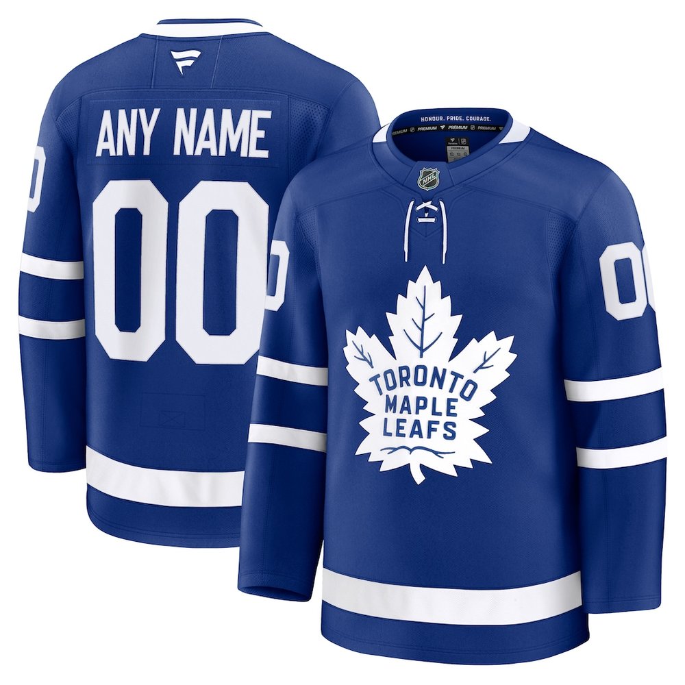 Men's Toronto Maple Leafs Blue Home Premium Custom Jersey Men's Toronto Maple Leafs Blue Home Premium Custom Jersey