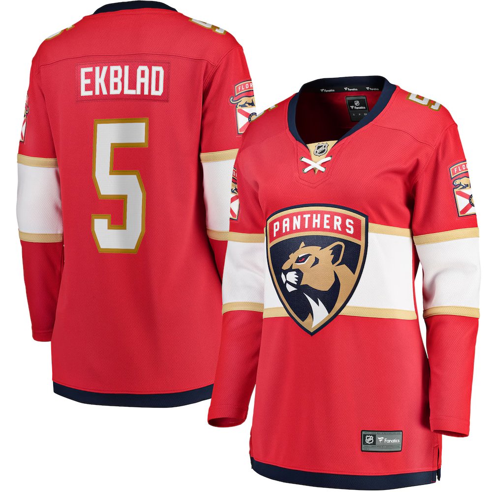 Women's Florida Panthers #23 Carter Verhaeghe Red Home Jersey